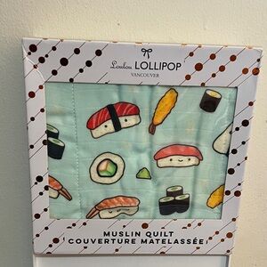 Loulou Lollipop Sushi Muslin Quilt